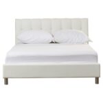 Mcgowen Vegan Leather Platform Bed - Chic Decora