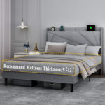 Medway Bed Frame with Charging Station - Chic Decora