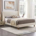 Melaya Upholstered Wingback Bed - Chic Decora