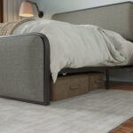 Meleigha Upholstered Metal Platform Bed - Chic Decora