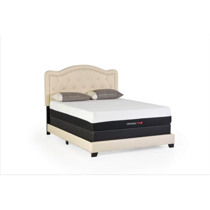 Mellville Upholstered Standard Bed - Chic Decora