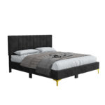 Mercer41 Leeron Velvet Bed. - Chic Decora