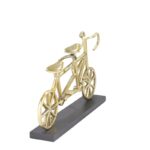 Metal Bicycle For Two , Rectangle, Gold – 16.25″ x 4.0″ x 9.0″ - Chic Decora