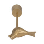 Metal Gold Novelty Bird On Base - Chic Decora