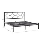 Metal Open-Frame Bed - Chic Decora