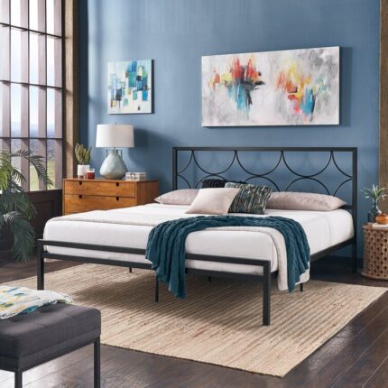 Wooler Vegan Leather Platform Bed - Chic Decora