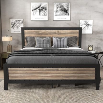 Metal Platform Bed - Chic Decora