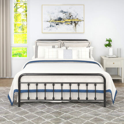 Westberg Upholstered Platform Bed - Chic Decora