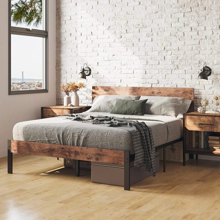 Metal Platform Storage Bed - Chic Decora