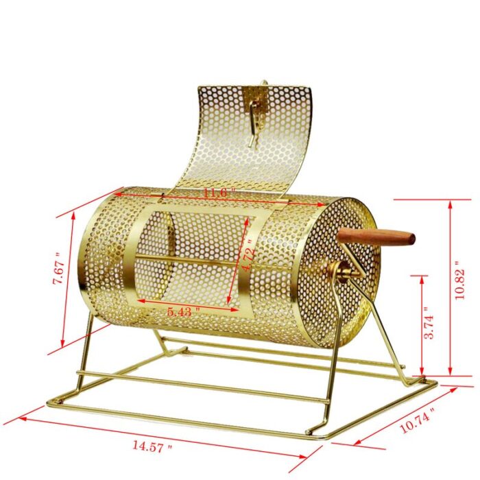 Metal Raffle Drum Spin Casino Bingo Lottery Party Lucky Draw Fundraiser Tombola - Chic Decora