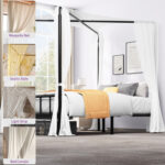 Metal X-shappe Canopy Bed with Two Using Methods - Chic Decora