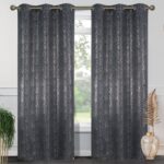 Metallic Blackout Thermal Grommet Curtain Panels (Set of 2) - Chic Decora