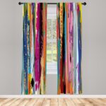 Microfiber Floral Semi-Sheer Rod Pocket Curtain Panels (Set of 2) - Chic Decora