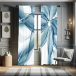 Microfiber Floral Semi-Sheer Rod Pocket Curtain Panels (Set of 2) - Chic Decora