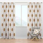 Striped Semi-Sheer Rod Pocket Curtain Panels (Set of 2) - Chic Decora