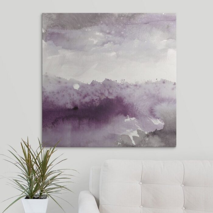 Midnight At The Lake ” Midnight At The Lake II Amethyst And Gray ” by Mike Schick - Chic Decora