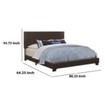 Mielke Vegan Leather Standard Bed - Chic Decora