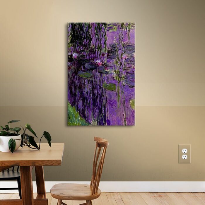 Miko ” Lavender Water Lilies ” by Claude Monet - Chic Decora