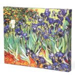 Miko ‘Irises’ by Vincent van Gogh, Iconic Van Gogh Purple & Blue Flower Oil Paining Fine Art Print, Botanical Wall Art - Chic Decora