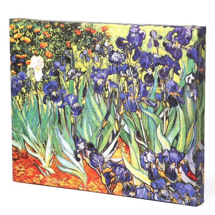 Miko ‘Irises’ by Vincent van Gogh, Iconic Van Gogh Purple & Blue Flower Oil Paining Fine Art Print, Botanical Wall Art - Chic Decora