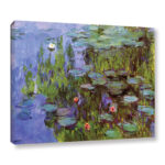 Miko Sea Roses by Claude Monet Painting on Canvas - Chic Decora