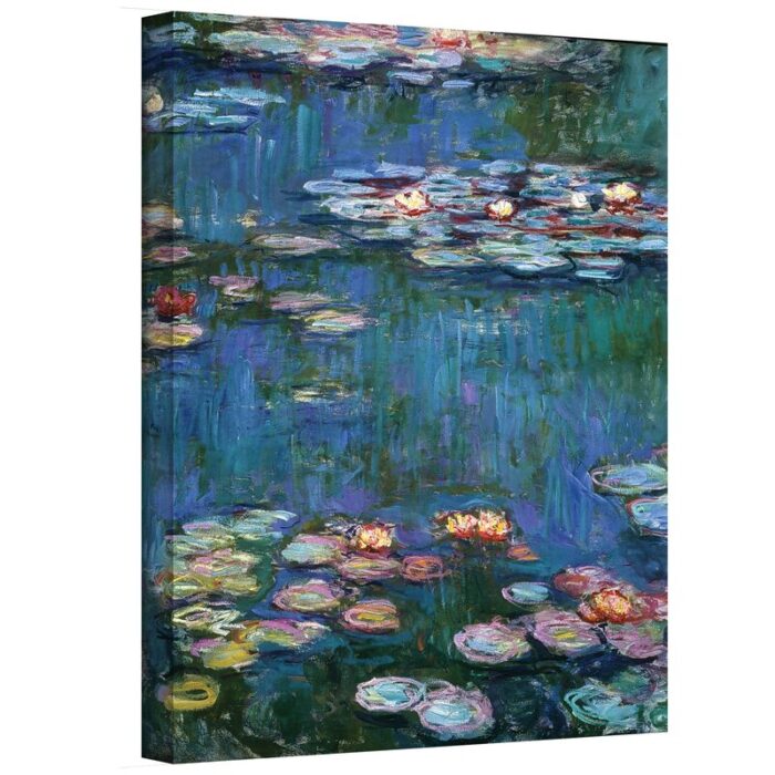 Miko Water Lillies by Claude Monet Painting on Canvas - Chic Decora