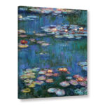 Miko Water Lillies by Claude Monet Painting on Canvas - Chic Decora