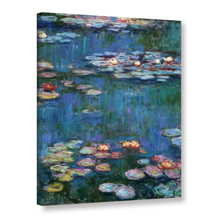 Miko Water Lillies by Claude Monet Painting on Canvas - Chic Decora