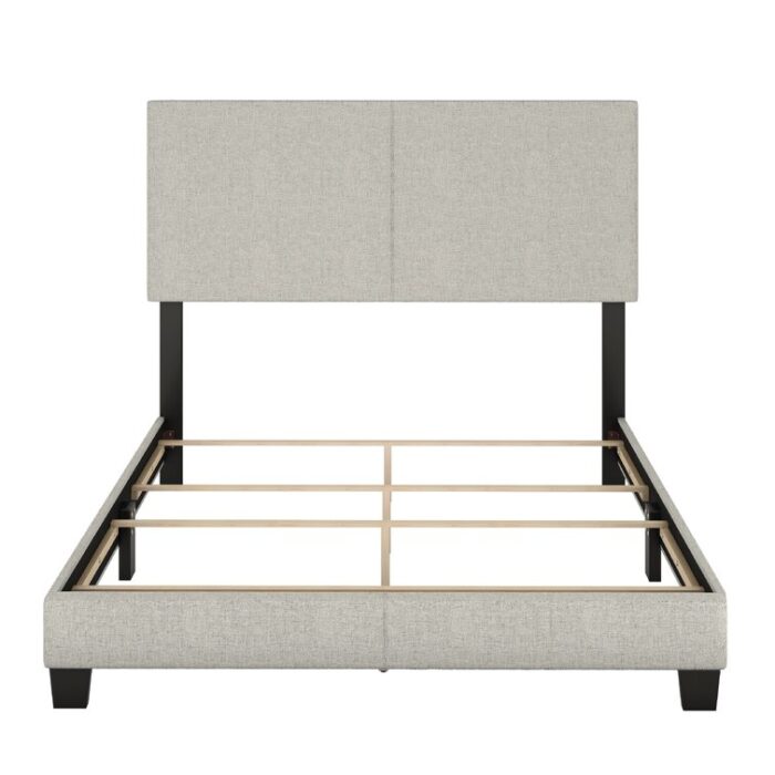 Milan Upholstered Linen Platform Bed - Chic Decora