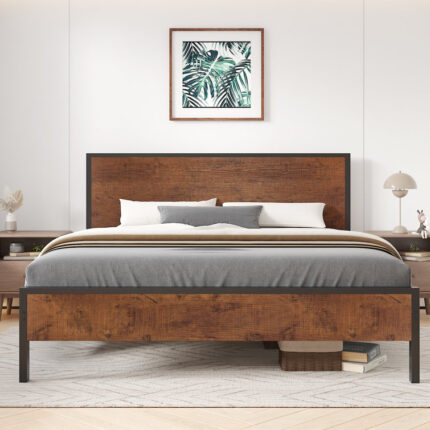 Daizia Lift Up Storage Platform Bed with Winback Headboard - Chic Decora