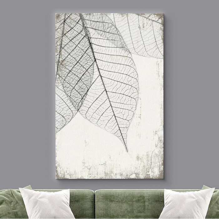 Minimal Botanical ” Translucent Leaves III “ - Chic Decora