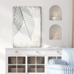 Minimal Botanical ” Translucent Leaves III “ - Chic Decora