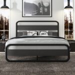 Minos Metal Bed Frame with Headboard and Footboard - Chic Decora