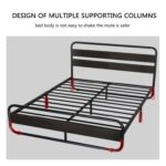 Minos Metal Bed Frame with Headboard and Footboard - Chic Decora