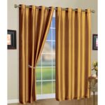 Mira Solid Semi-Sheer Grommet Curtain Panel Set (Set of 2) - Chic Decora