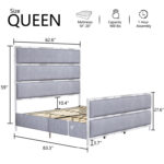 Mirabel Upholstered Platform Bed - Chic Decora