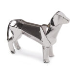 Modern Electroplated Silver Finished Kaslo Animal Figure - Chic Decora