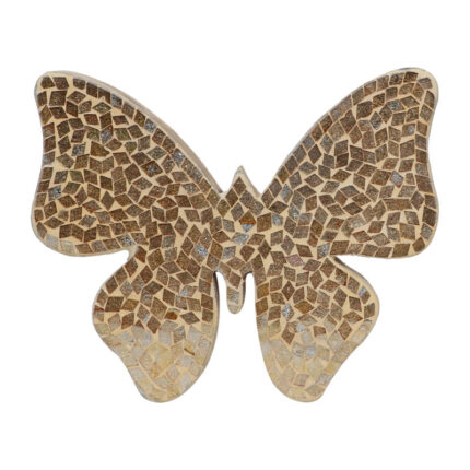 Modern Glam Mosaic Butterfly Figurine - Chic Decora