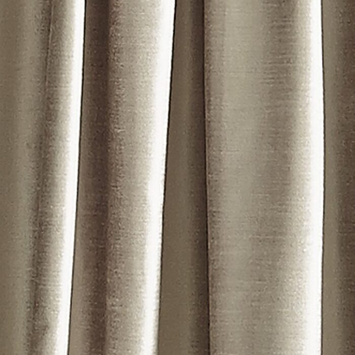 Modern Knotted Velvet Solid Room Darkening Rod Pocket Curtain Panels (Set of 2) - Chic Decora