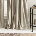 Modern Knotted Velvet Solid Room Darkening Rod Pocket Curtain Panels (Set of 2) - Chic Decora