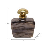 Modern Masculine Glass Decanter with Knob - Chic Decora