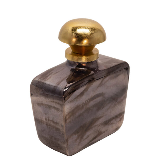 Modern Masculine Glass Decanter with Knob - Chic Decora