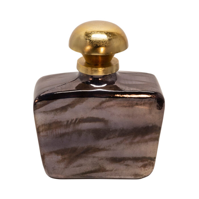 Modern Masculine Glass Decanter with Knob - Chic Decora