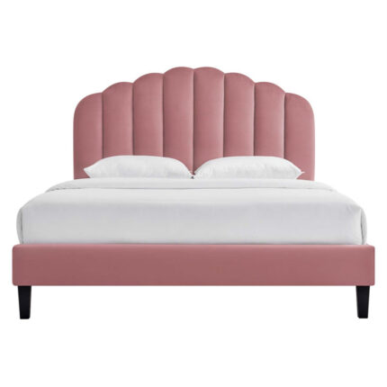 Darcy-Mae Upholstered Wingback Storage Bed - Chic Decora