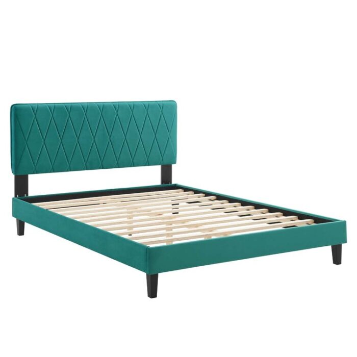 Modway Phillipa Performance Velvet Platform Bed - Chic Decora