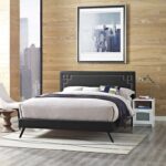 Modway Ruthie Platform Bed with Round Splayed Legs - Chic Decora