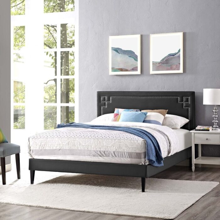 Modway Ruthie Platform Bed with Squared Tapered Legs - Chic Decora