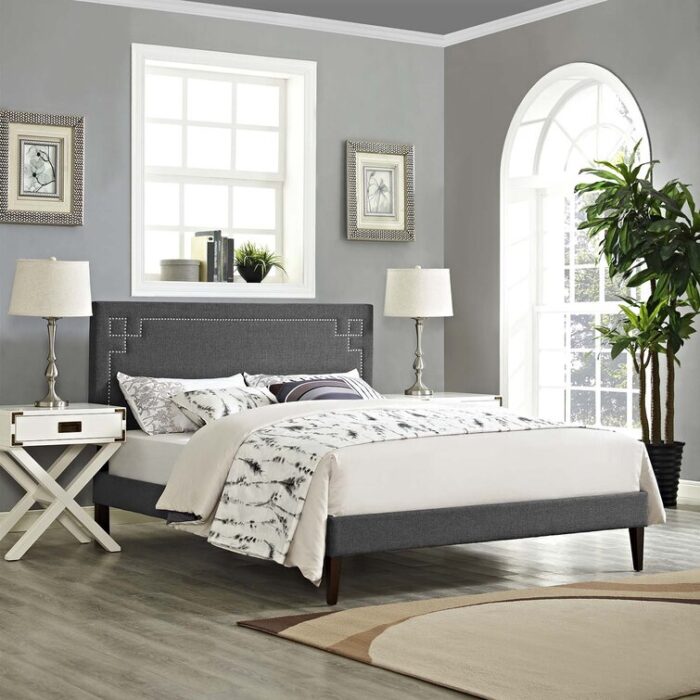 Modway Ruthie Platform Bed with Squared Tapered Legs - Chic Decora