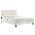 Modway Yasmine Channel Tufted Performance Velvet Platform Bed - Chic Decora