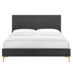 Modway Yasmine Channel Tufted Performance Velvet Platform Bed - Chic Decora